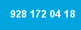 928 172 04 18 928 172 04 18